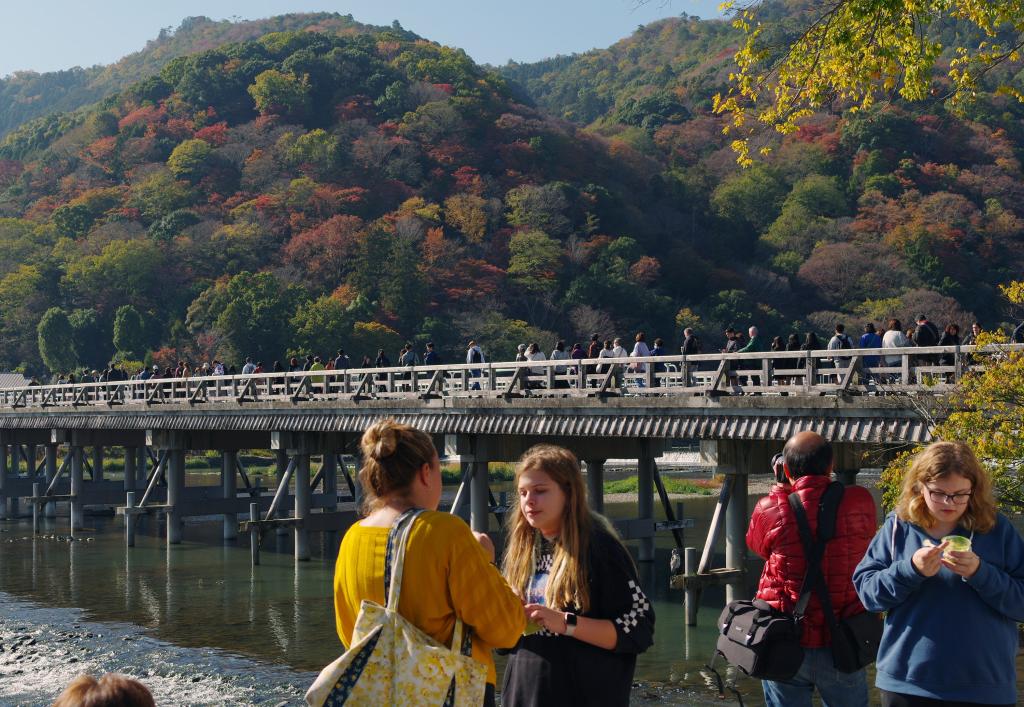 インバウンドでにぎわう嵐山