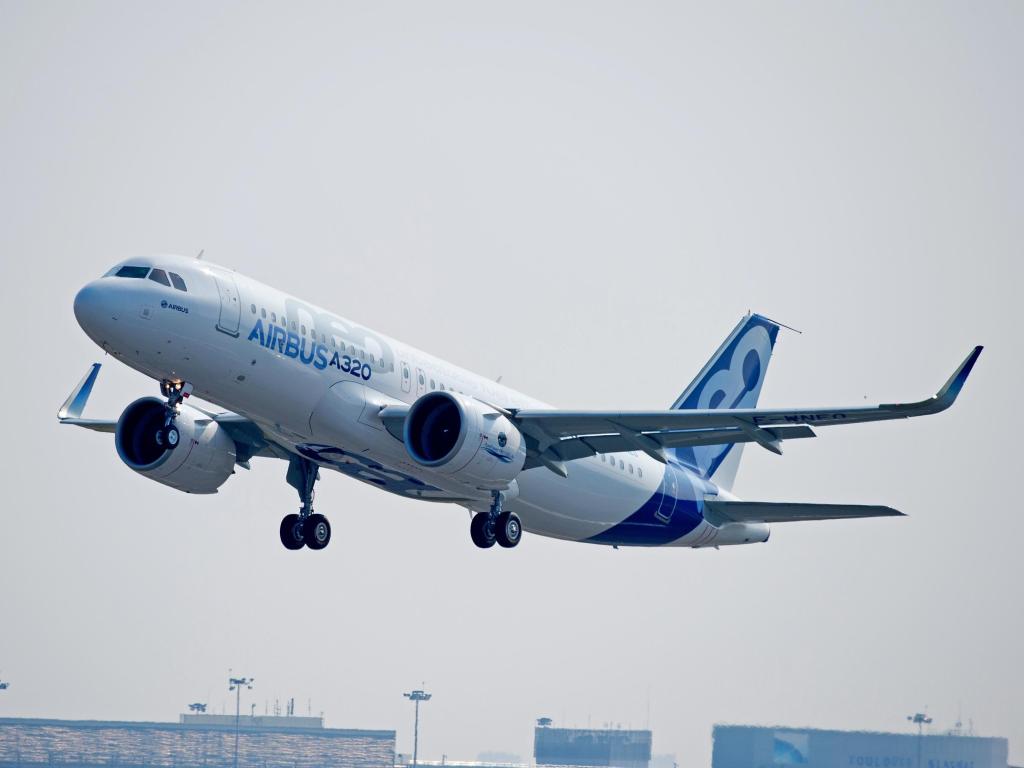 川崎重工のエンジンが搭載されている欧エアバスの小型航空機「Ａ３２０ｎｅｏ」
