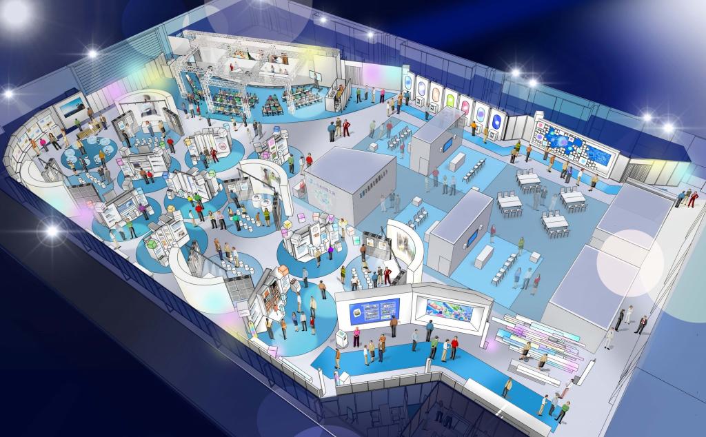 大阪・関西万博「ＥＸＰＯメッセ」での展示イメージ（特許庁提供）