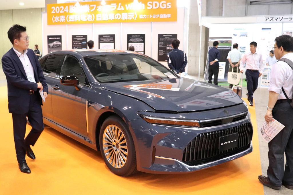 東６ホールの「脱炭素フォーラムｗｉｔｈ　ＳＤＧｓ」では、水素の利活用事例を展示する（２０２４年の展示）