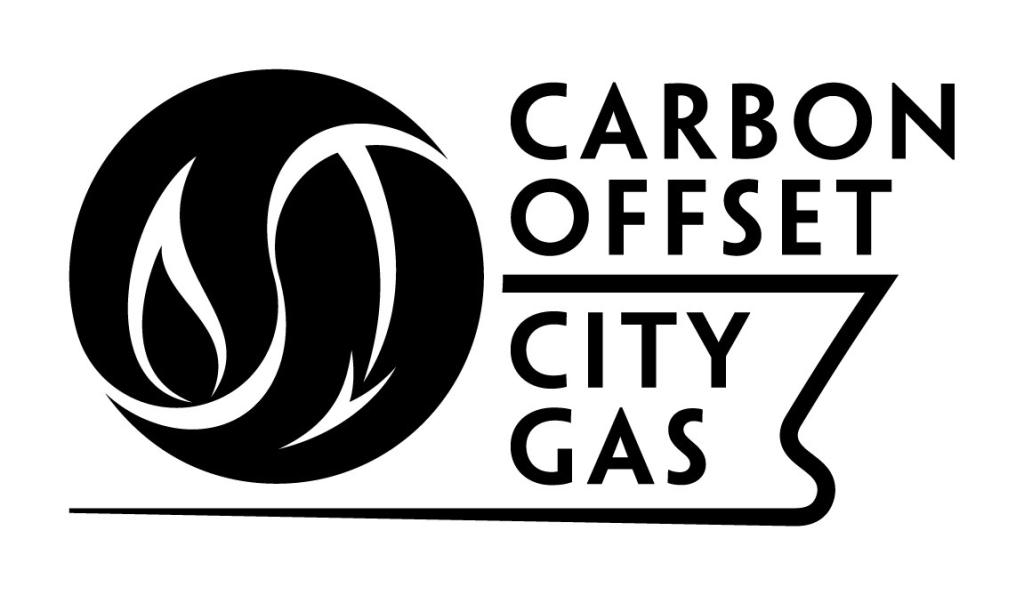 カーボンオフセット都市ガスのロゴマーク