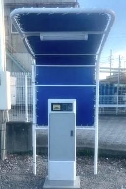 レンタル車両の２４時間無人貸し出しサービスで設置した鍵管理機