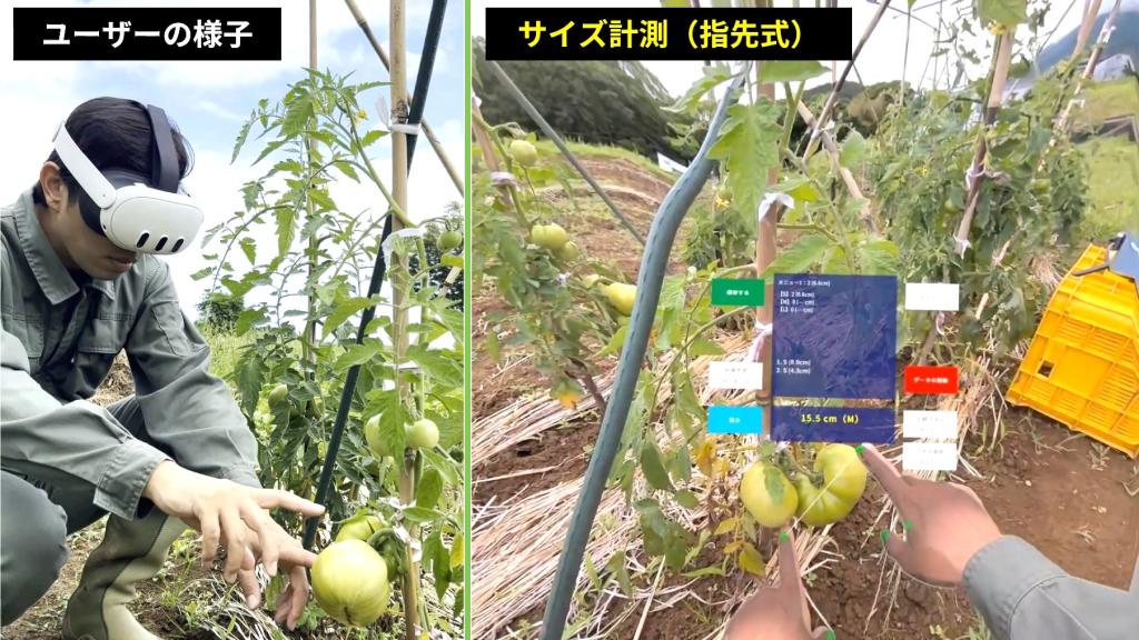 ＡＲ技術を活用した農作業補助アプリ「Ａｇｒｉ&mdash;ＡＲ」のイメージ