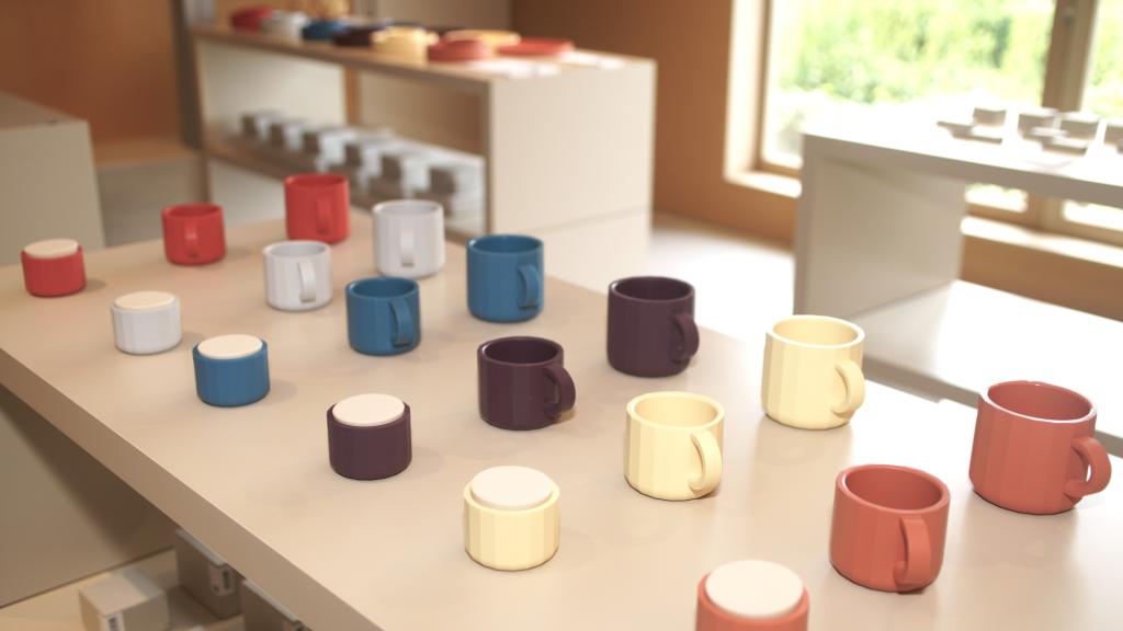 ユニークなデザインや多彩な色づかいがＳＩＮＧのシリコーン製品の特徴だ（福岡県太宰府市のショールーム）