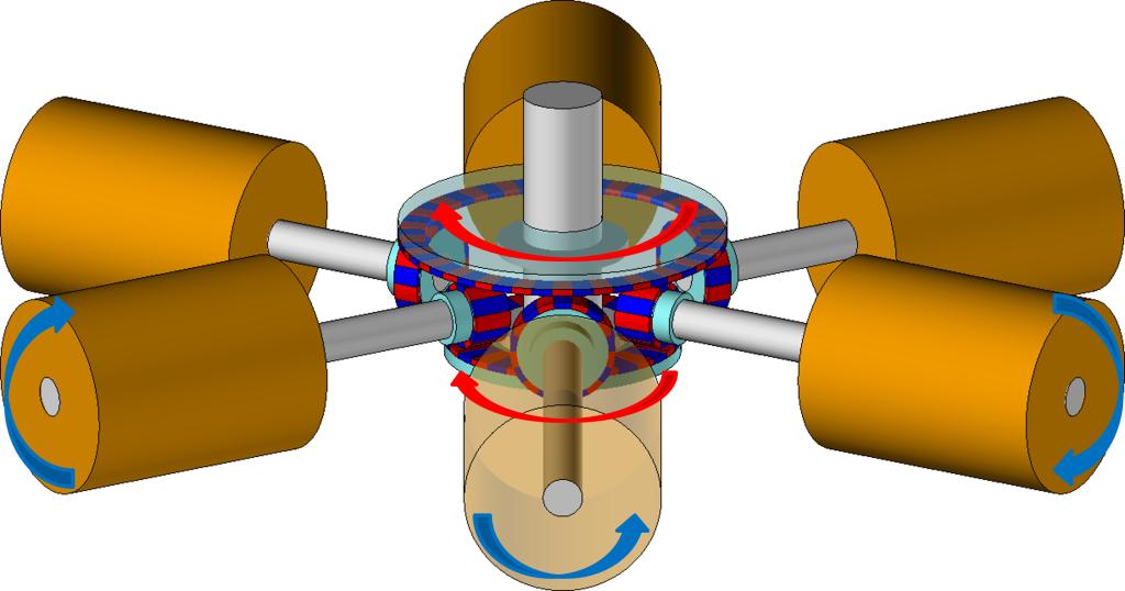 マグネットカップリング組み付け（イメージ）