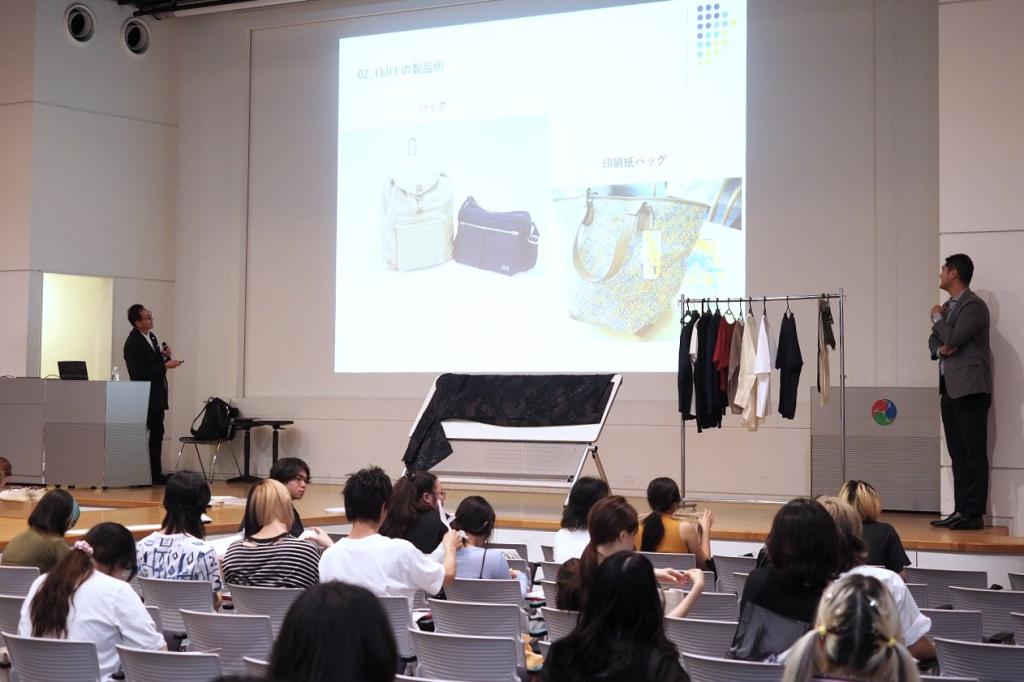 ＫＰＰは東京モード学園で紙糸に関する講義を開いた