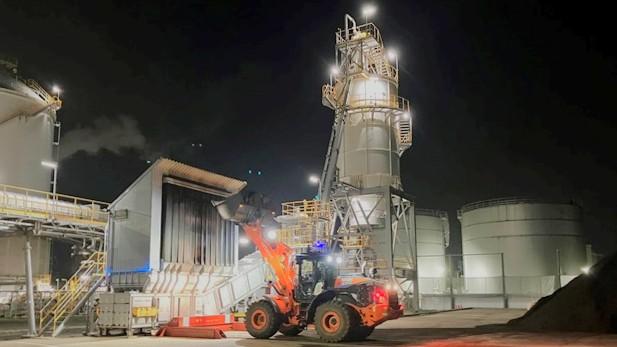 大林神栖バイオマス発電所で行った夜間自動運転実証実験（大林組）