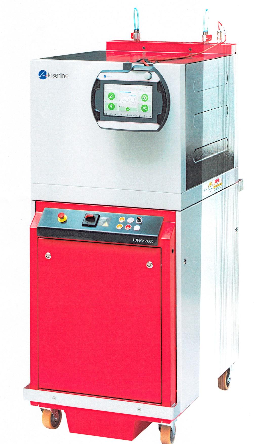 【<strong>写真１</strong>】 <strong>ブルーレーザー乾燥機</strong>（レーザーライン提供）