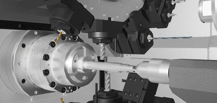 写真４　「ＮＴ—Ｆｌｅｘ＋」オプションの退避式ＮＣテールストック