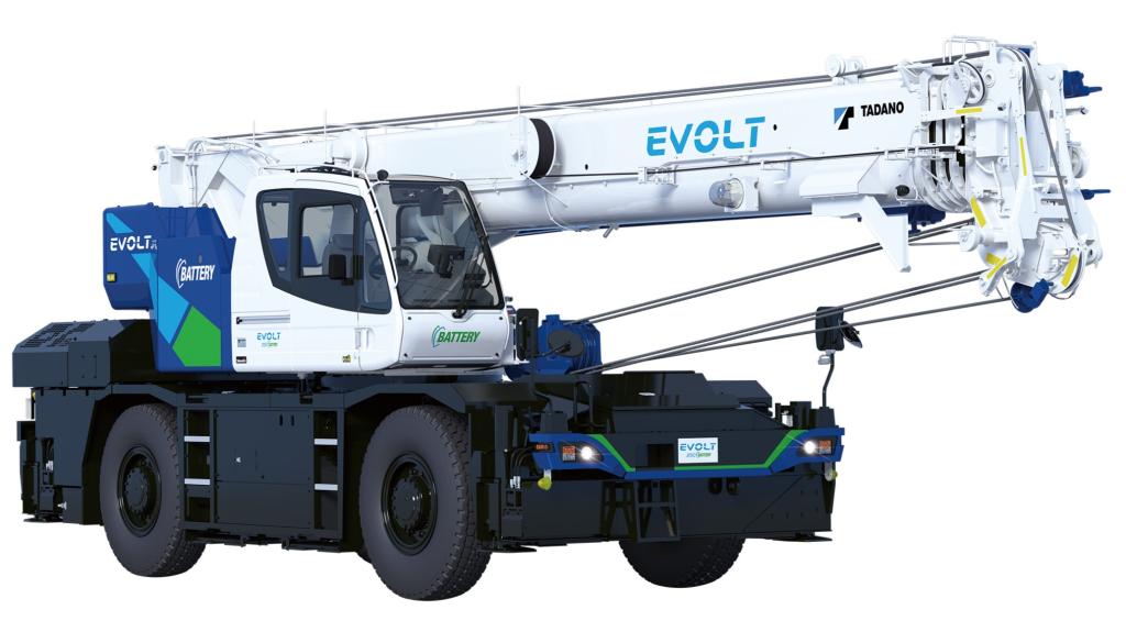 <strong>フル電動ラフテレーンクレーン「ＥＶＯＬＴ　ｅＧＲ&mdash;２５０Ｎ」</strong>（タダノ）