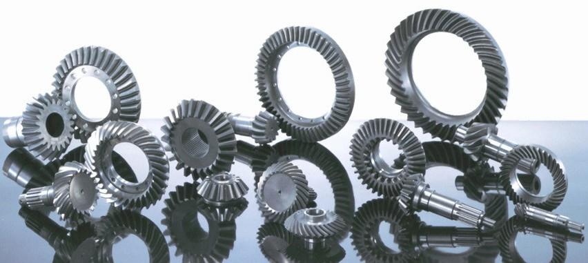 かみ合わせの精度と耐久性が要求されるベベルギヤ