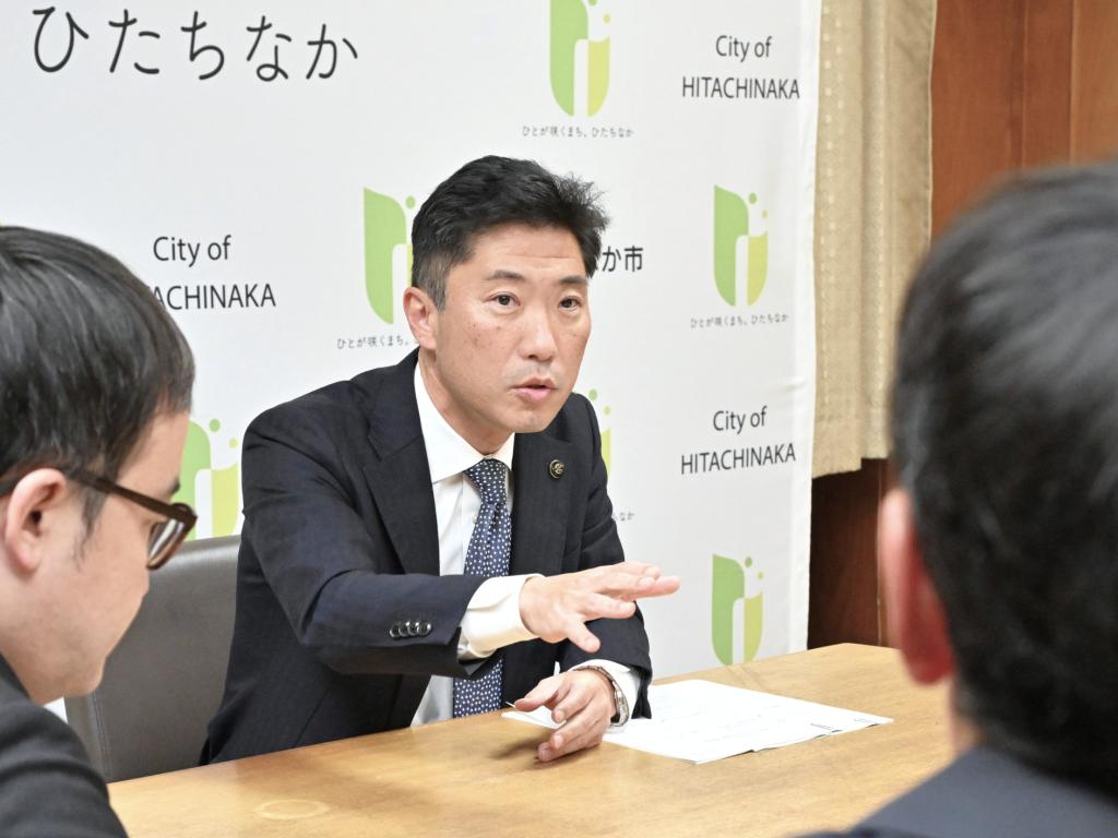 市の取り組みを熱く語る大谷市長