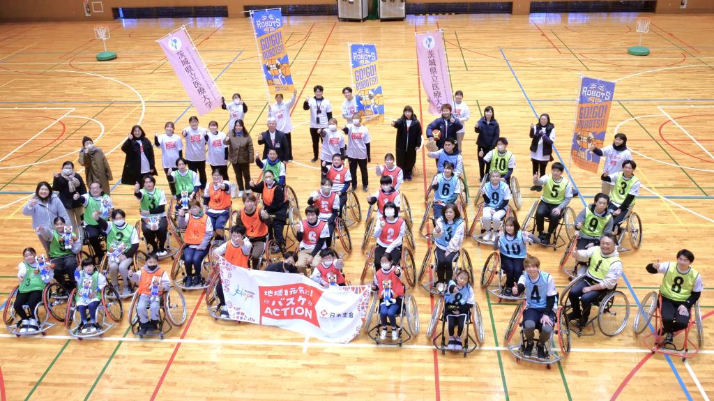 車いすバスケットボール体験会の様子