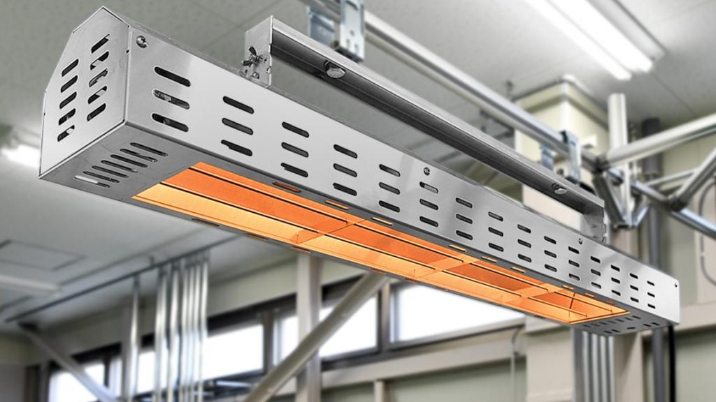 輻射熱で局所的に温めることが可能