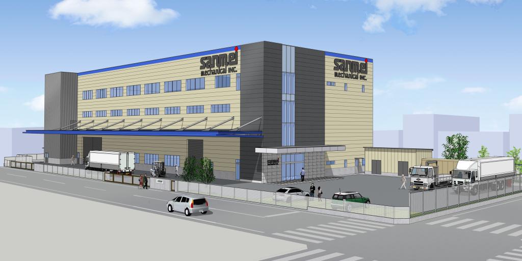 三明機工の新工場完成予想図