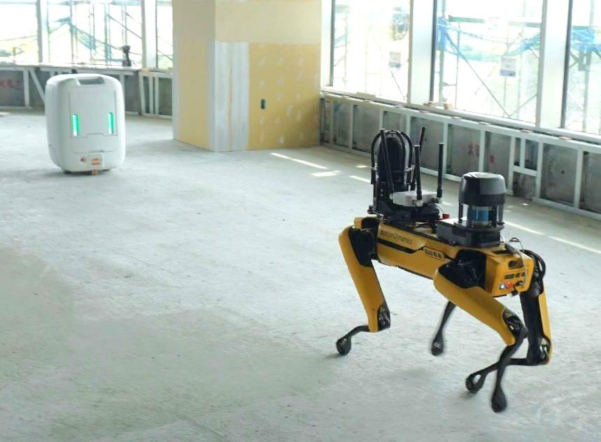 四足歩行ロボットによる建設現場の巡回