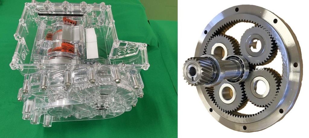 写真２　遊星歯車を用いたｅ&mdash;Ａｘｌｅ（ニデック 提供）