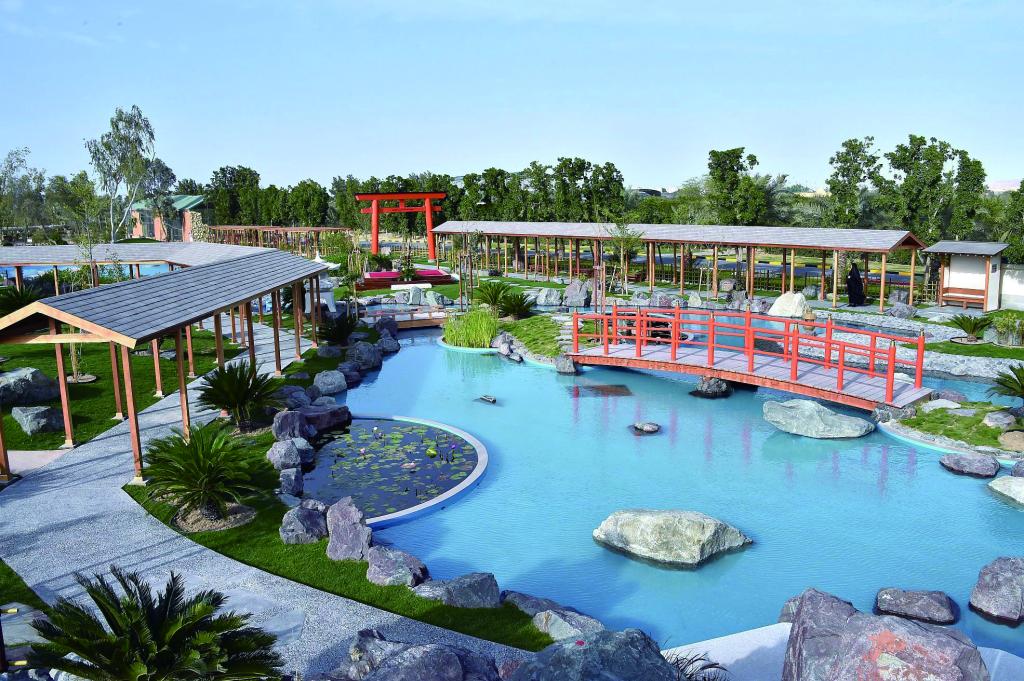 小杉造園は１５年にバーレーンで日本庭園を作庭した