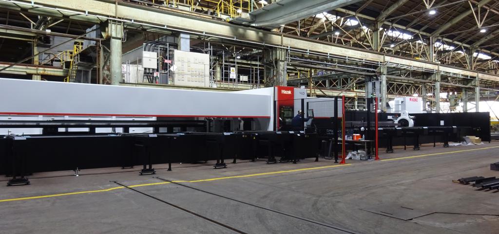 新日本海重工業が導入したヤマザキマザックの３次元ガイバーレーザー加工機「ＦＧ―４００　ＮＥＯ」