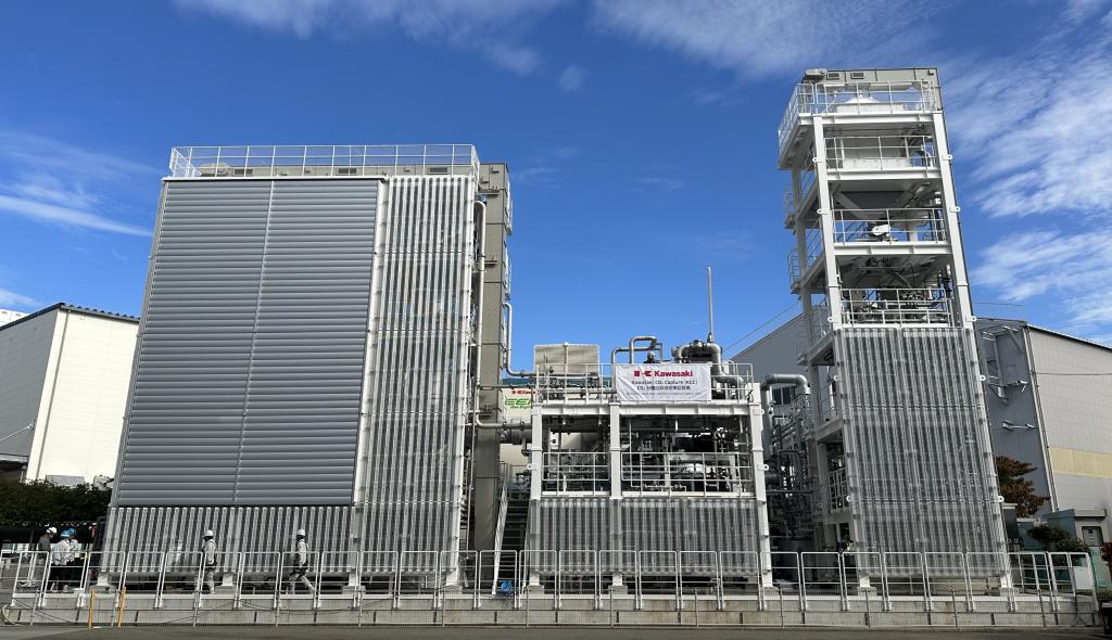 神戸工場内のＣＯ２分離回収実証設備