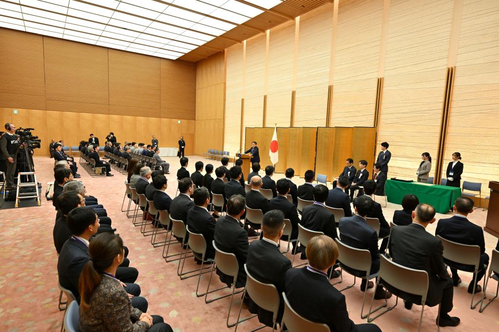 全国から授賞式にかけつけた受賞者