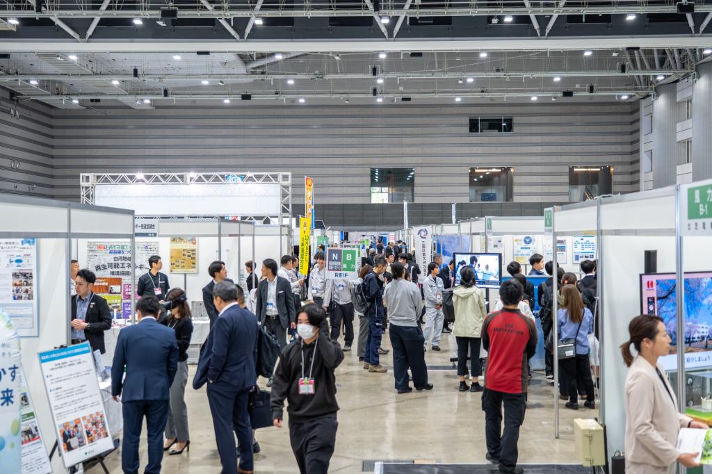 福島県郡山市で昨年開いた展示会「第１４回ふくしま再生可能エネルギー産業フェア（ＲＥＩＦふくしま２０２５）」