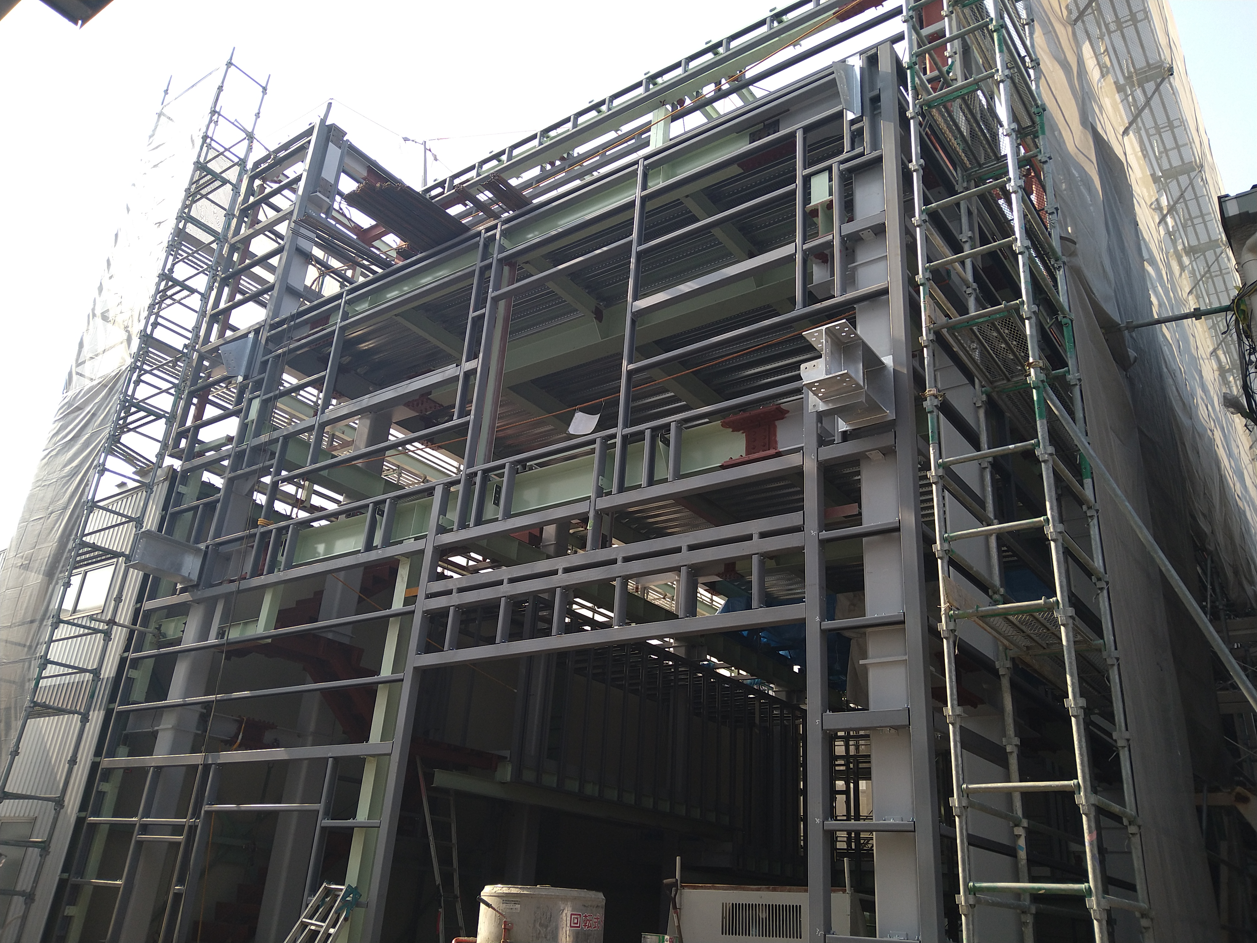 建設が進む新工場棟