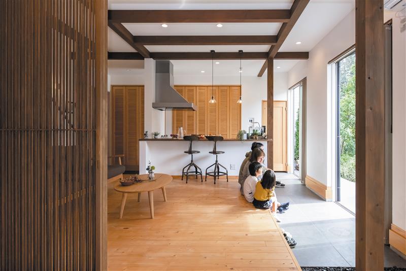 自然素材をふんだんに使ったこだわりの住宅（木のすまい工房）