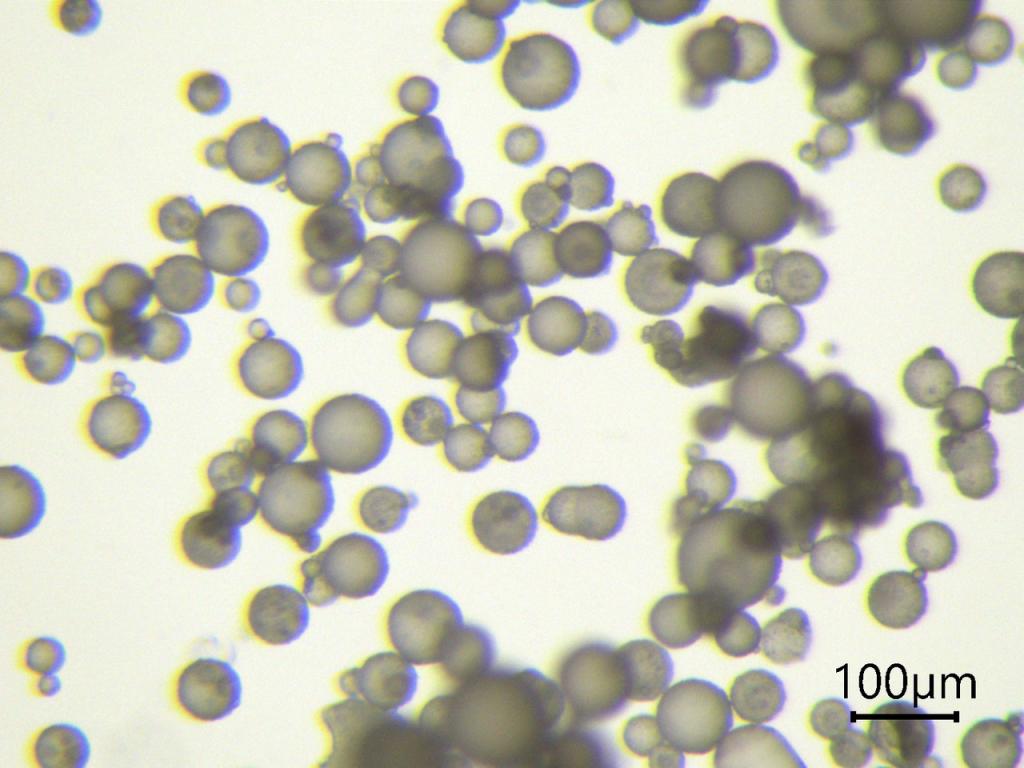 日焼け止め効果を有する植物ろうの真球形微粒子パウダー