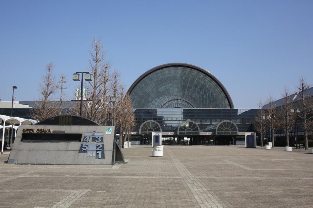 会場となるインテックス大阪（大阪市住之江区）　