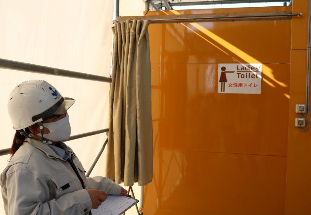 建設現場でも女性目線での改善が進む（中村土建提供）