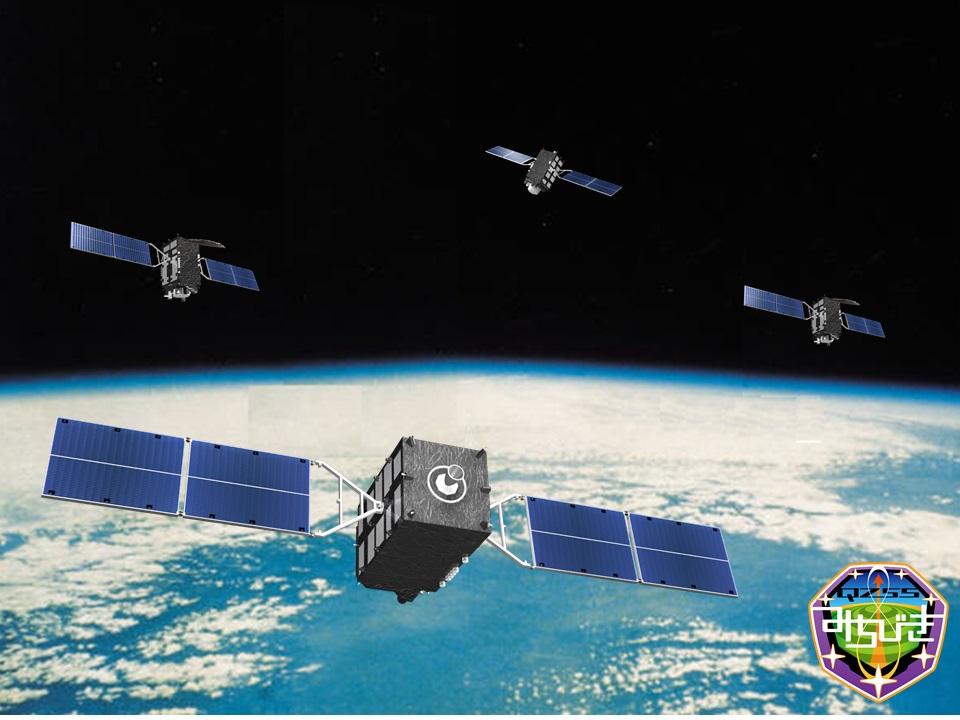 準天頂衛星システム「みちびき」（現在、４機体制で運用）