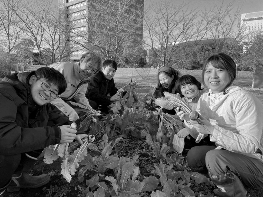 写真２　グリーンインフラを活用した社員交流の例