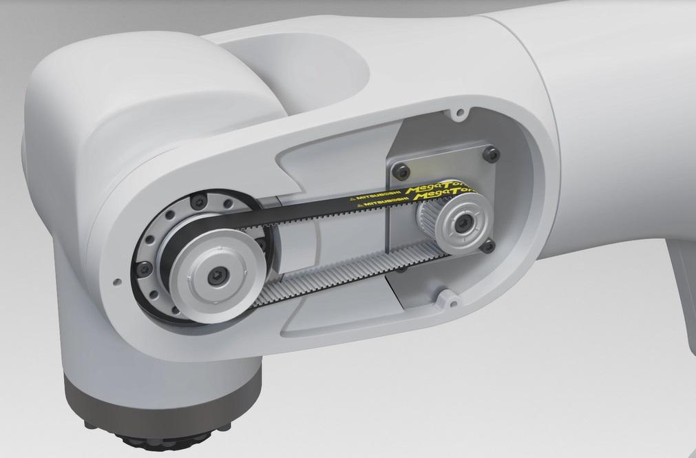 発売予定のロボット用タイミングベルト（三ツ星ベルト提供）