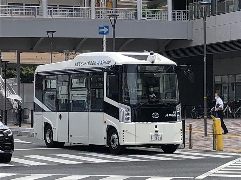 SＭＩ都心ライン自動運転バス実証実験（２２年９月）