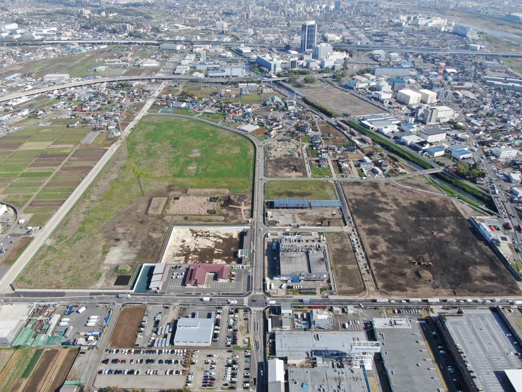 企業誘致が進む酒井土地区画整理事業